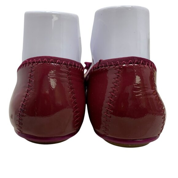 Coach Poppy Caper Magenta Patent Leather Embellished Ballet Flats‎ - Picture 10 of 13